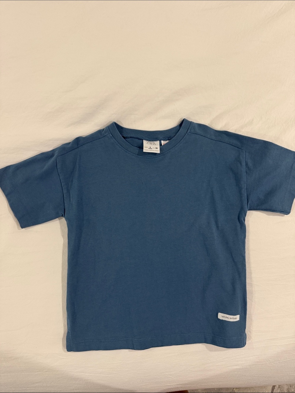 Zara Kids Short Sleeve Tee in Slate Blue